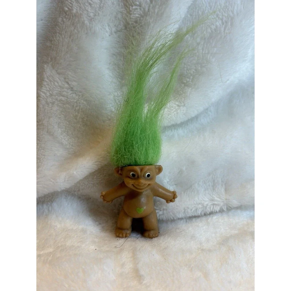 Vintage 1990s Mini 1”-1.5”  Mini Trolls (1 Pencil Top) - Lot Of 3